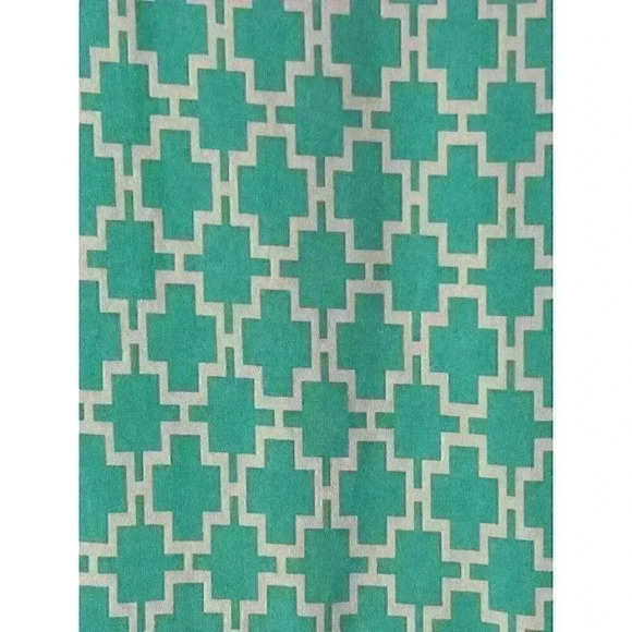 GB Women’s Mint Green & White Geometric Fit & Flare Dress Size Large - Picture 6 of 6